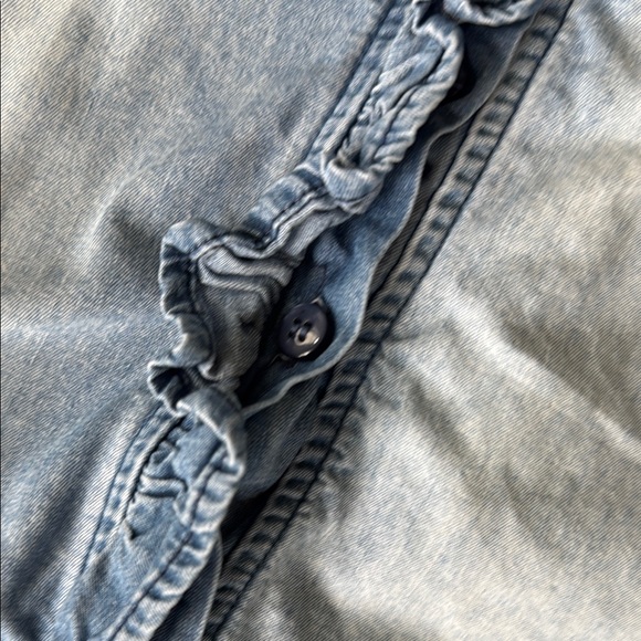 Denim Ruffle Top - Picture 4 of 6